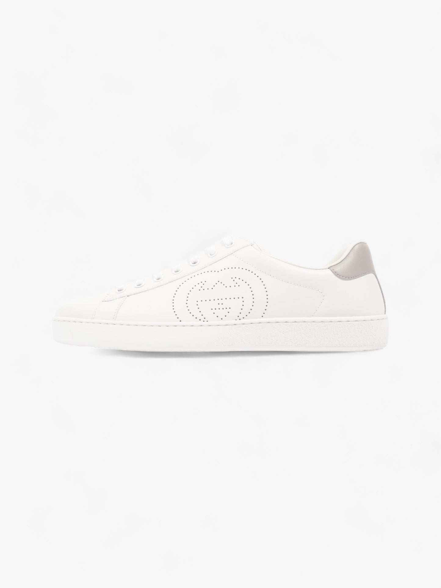 Gucci Interlocking G Sneaker White Leather EU 43.5 UK 9.5