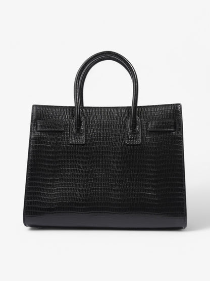 Saint Laurent Sac de Jour Black Crocodile Leather Small