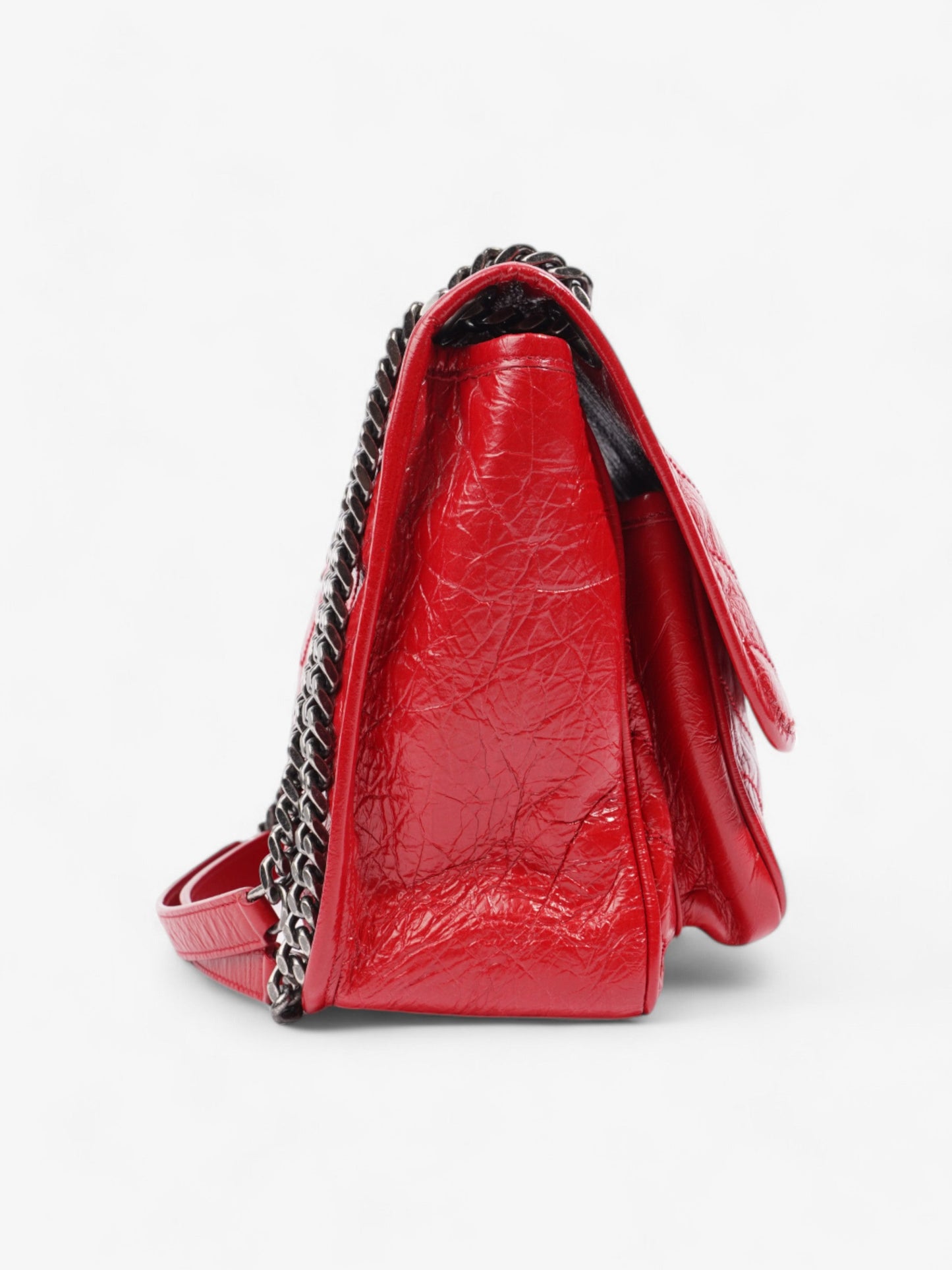 Saint Laurent Niki Red Calfskin Leather Medium