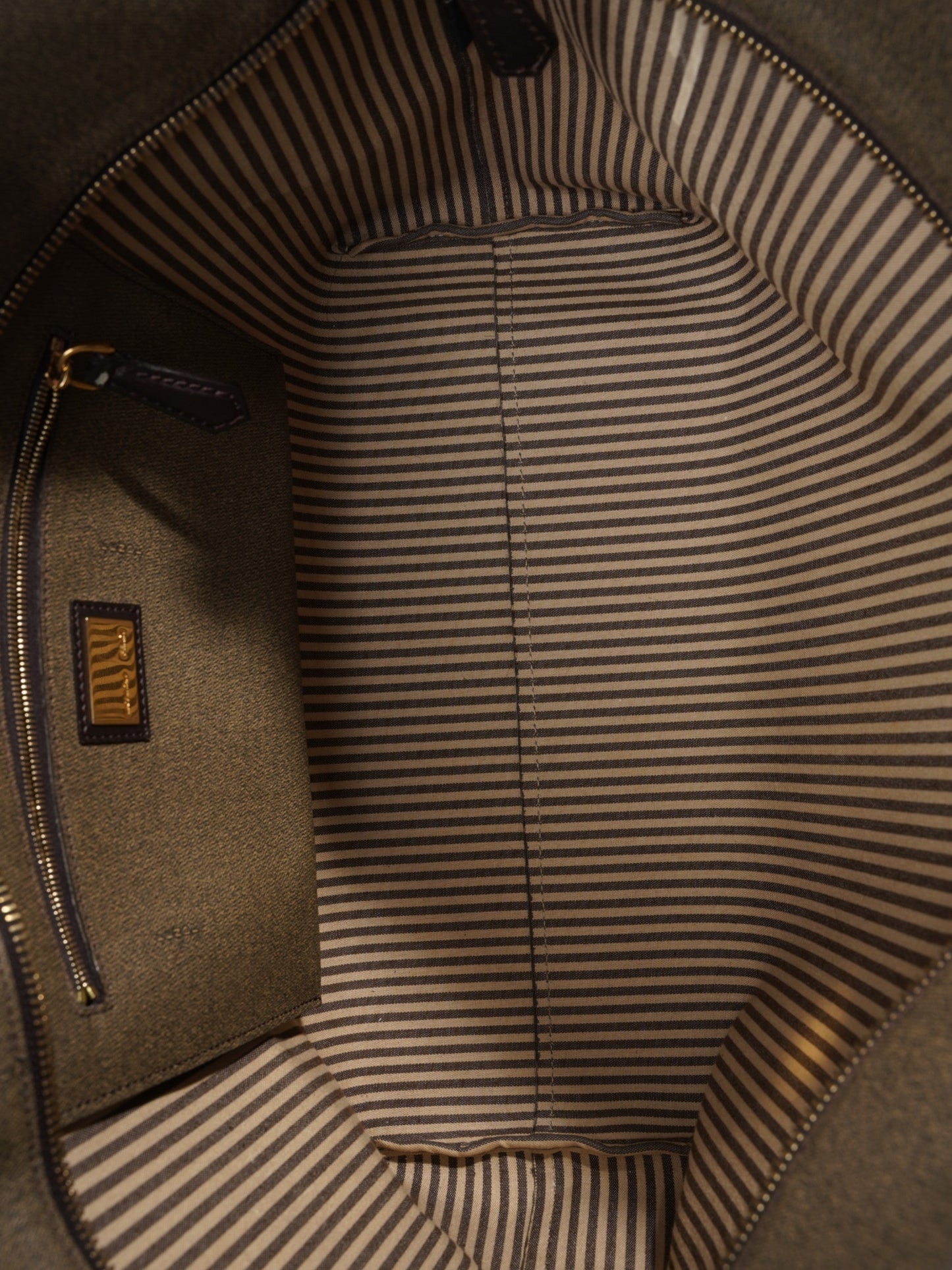 Fendi Zucca Tote Bag Tobacco / Black Canvas