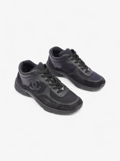 Chanel CC Logo Sneakers Black Suede EU 39 UK 6