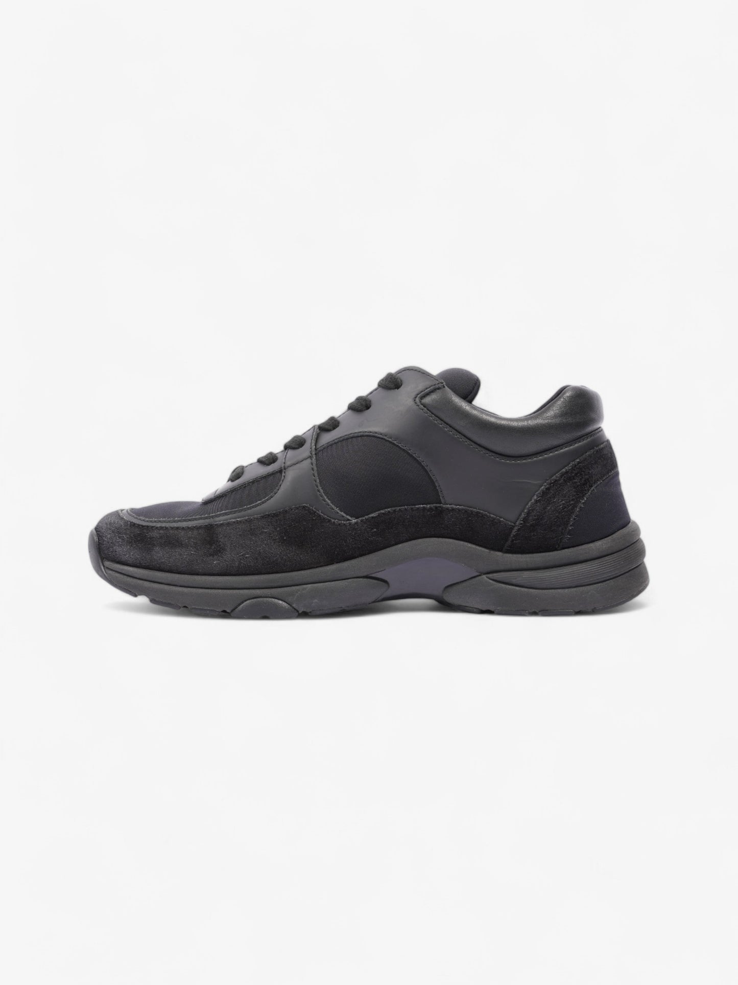 Chanel CC Logo Sneakers Black Suede EU 39 UK 6