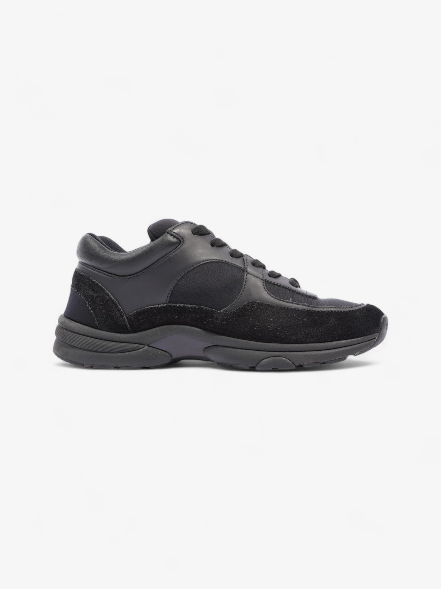 Chanel CC Logo Sneakers Black Suede EU 39 UK 6