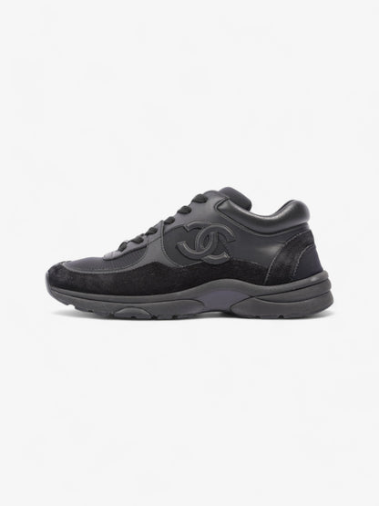 Chanel CC Logo Sneakers Black Suede EU 39 UK 6