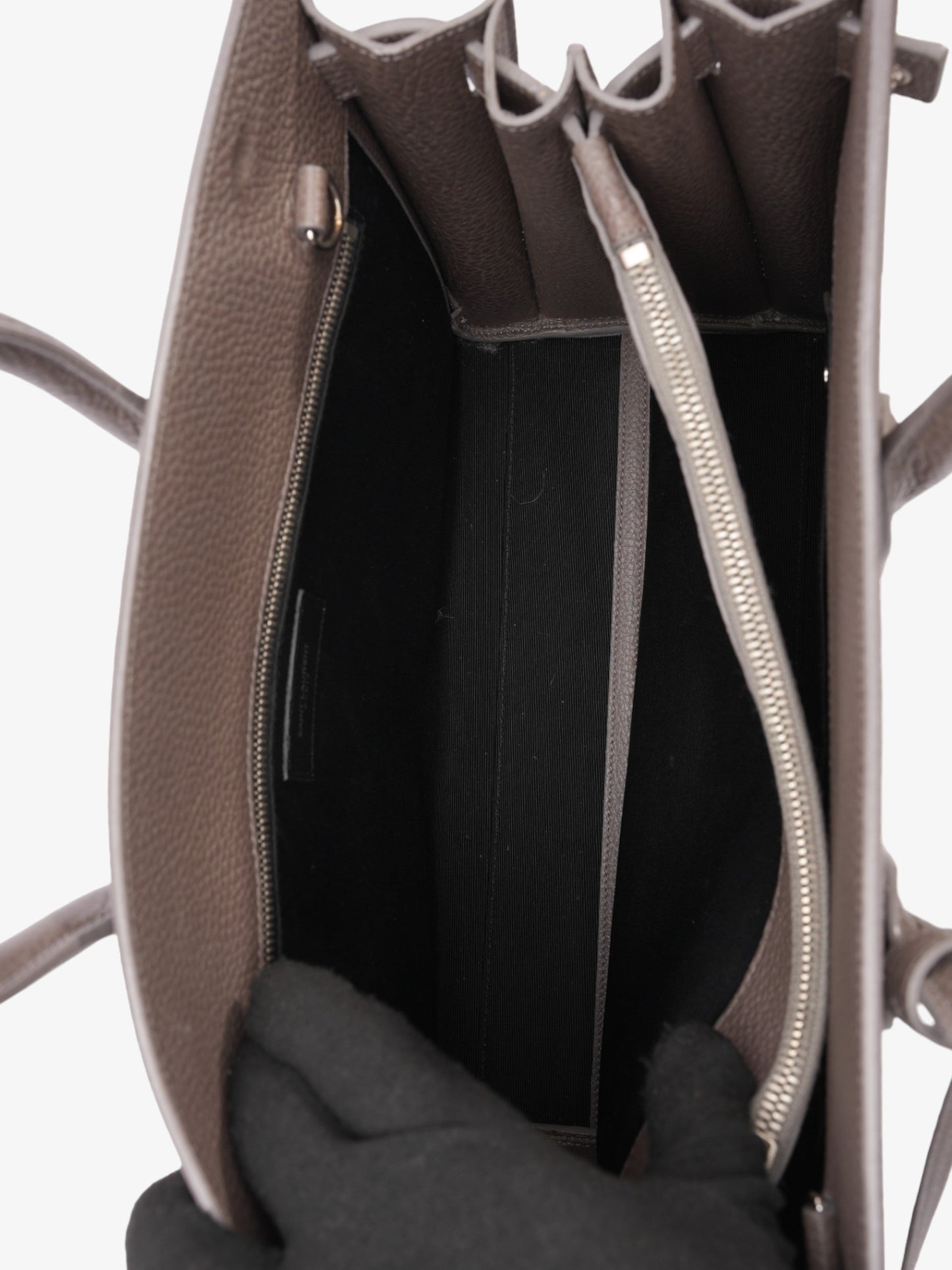 Saint Laurent Sac De Jour Grey Grained Leather Small