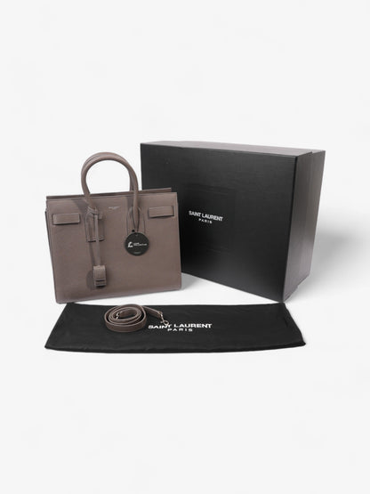 Saint Laurent Sac De Jour Grey Grained Leather Small