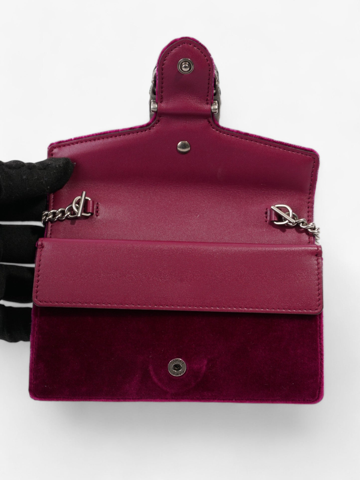 Gucci Dionysus Magneta Velvet Super Mini