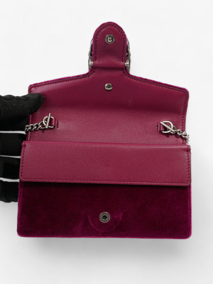 Gucci Dionysus Magneta Velvet Super Mini