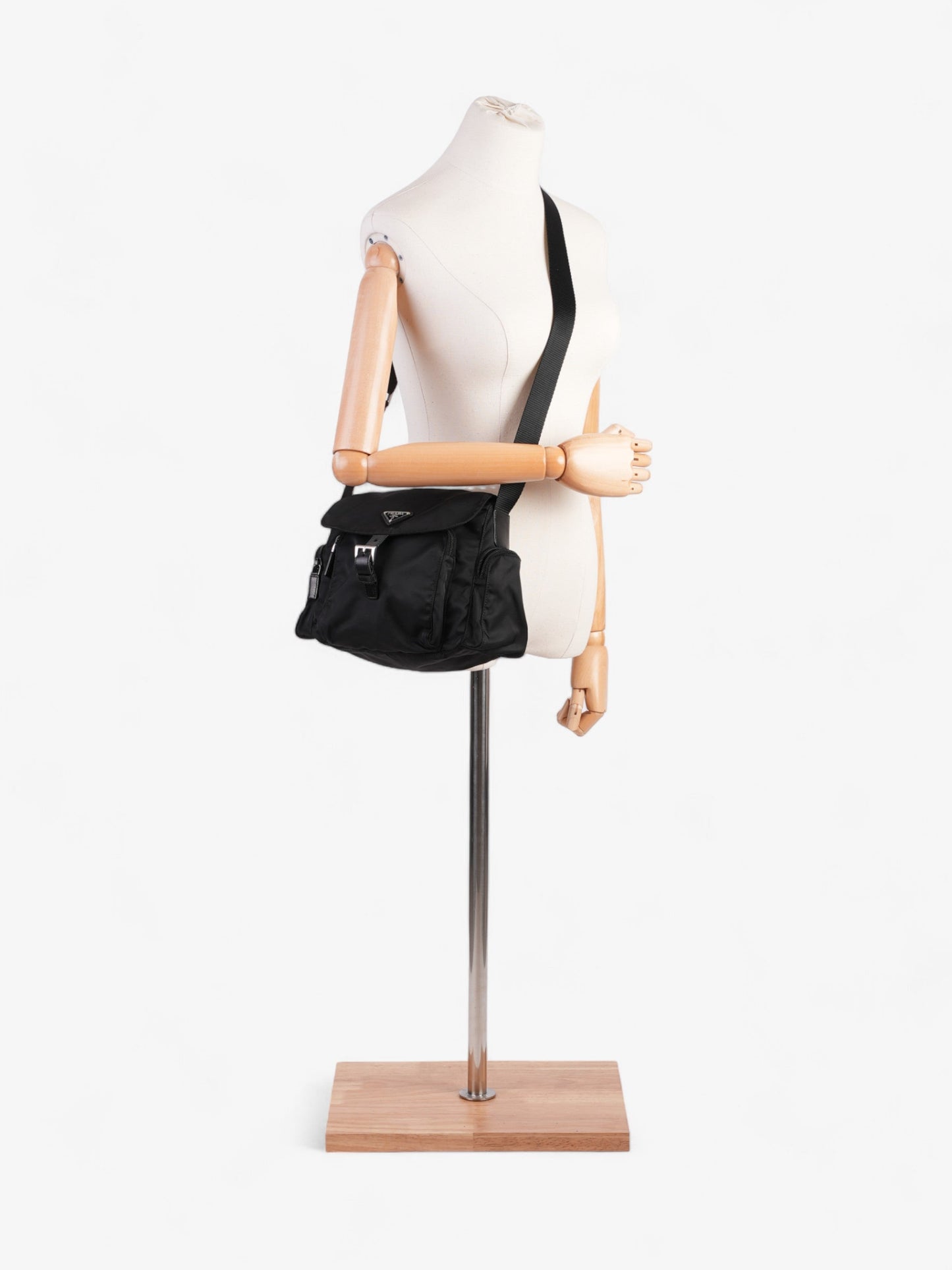 Prada Tessuto Crossbody Black Re Nylon