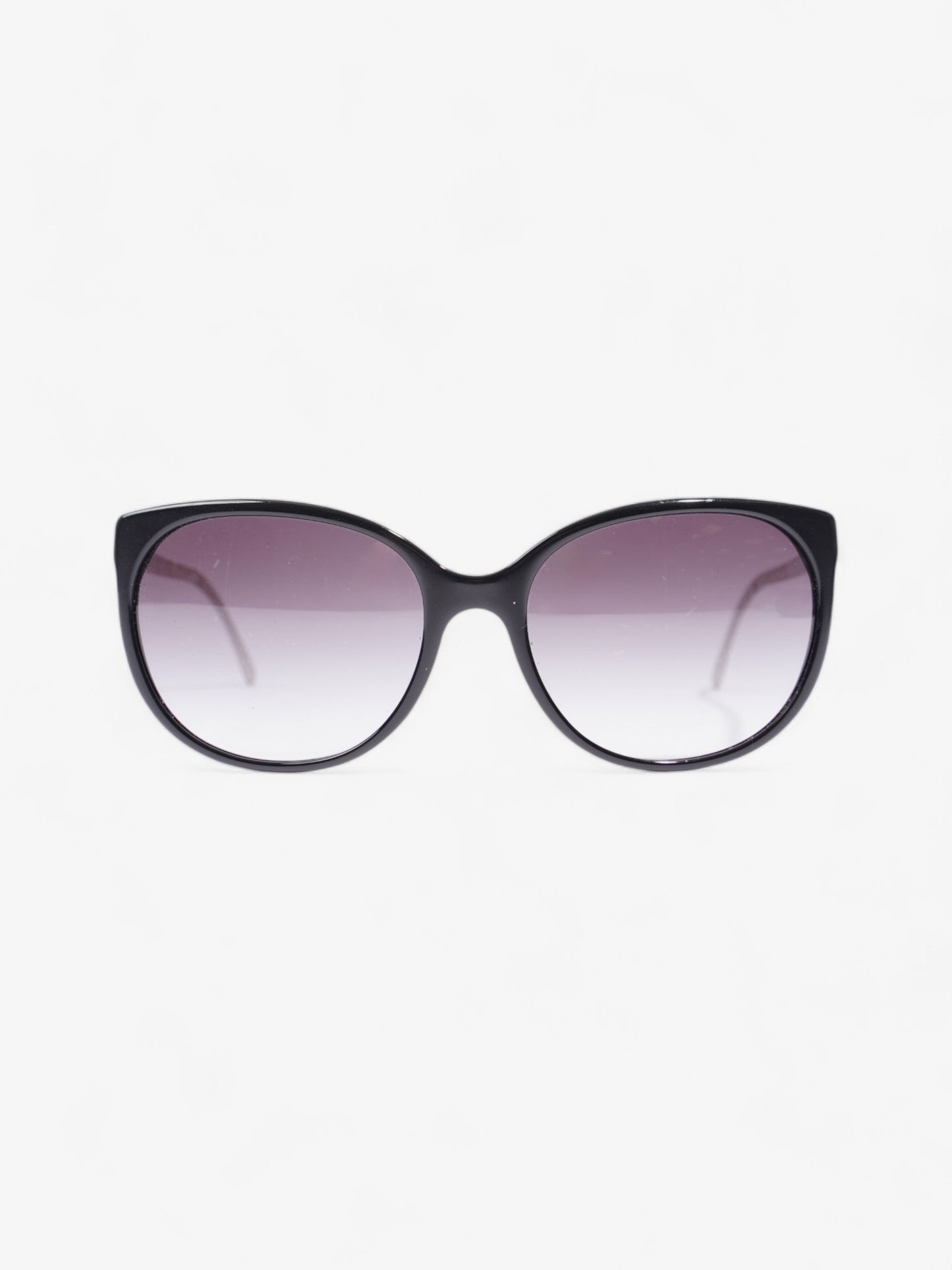 Burberry Check Sunglasses Black / Silver Acetate 135mm