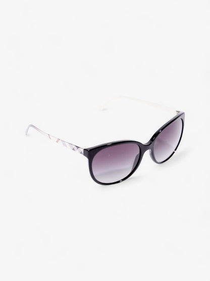 Burberry Check Sunglasses Black / Silver Acetate 135mm