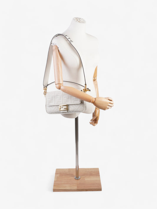 Fendi Baguette White Fabric