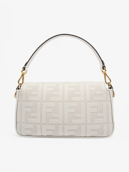 Fendi Baguette White Fabric