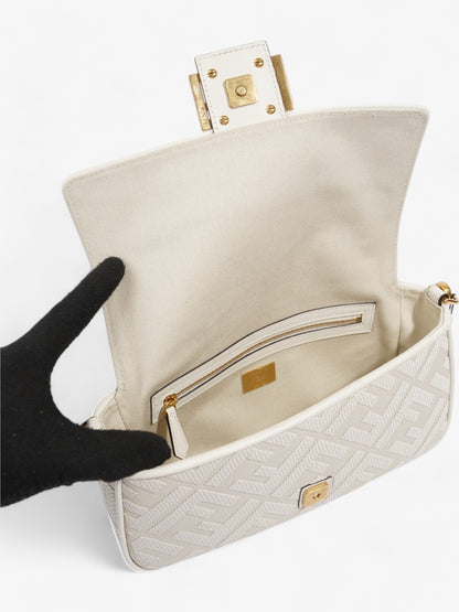 Fendi Baguette White Fabric