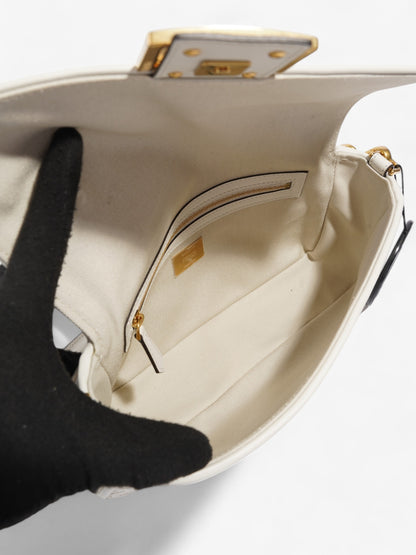 Fendi Baguette White Fabric
