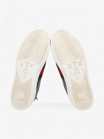 Gucci Ace GG Supreme Sneakers Black / Navy / Red Canvas EU 40 UK 6