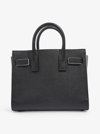 Saint Laurent Sac De Jour Black / White Calfskin Leather Nano