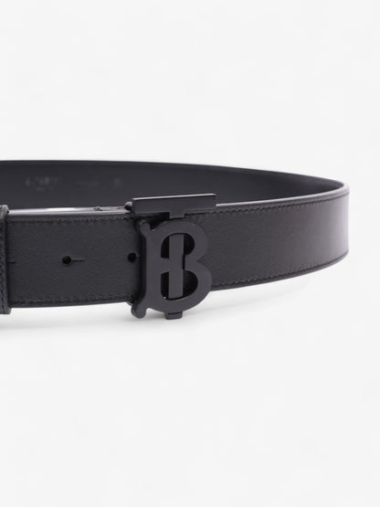 Burberry TB Plaque Belt Black Leather 90cm / 36"