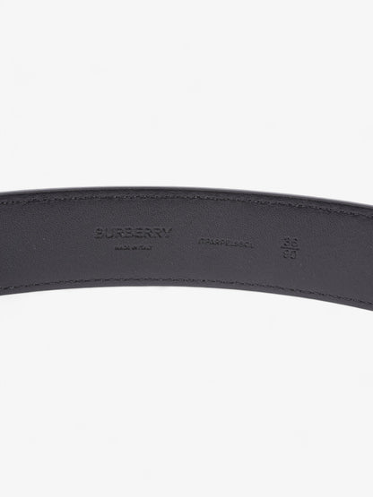 Burberry TB Plaque Belt Black Leather 90cm / 36"