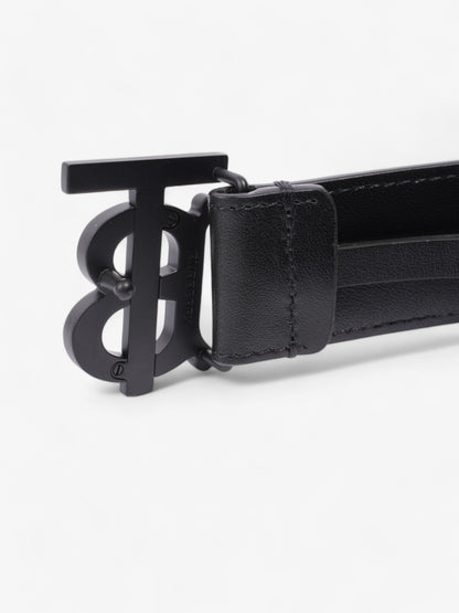 Burberry TB Plaque Belt Black Leather 90cm / 36"