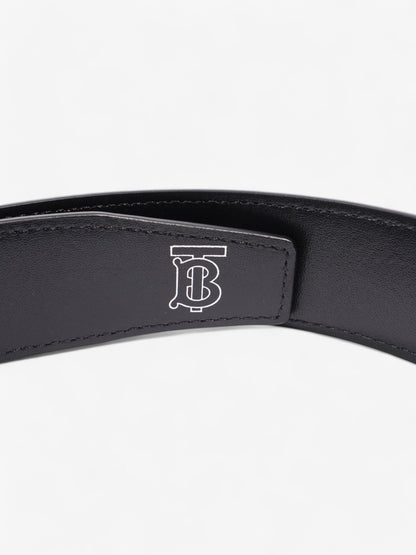 Burberry TB Plaque Belt Black Leather 90cm / 36"