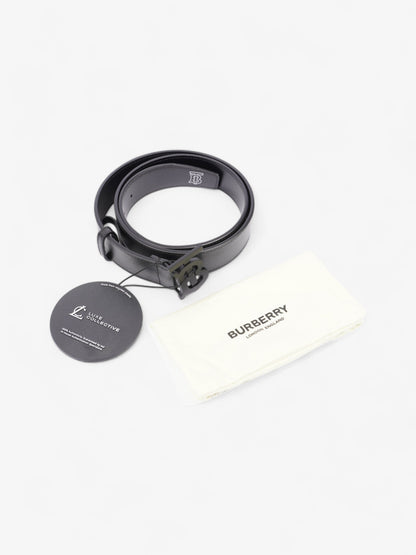 Burberry TB Plaque Belt Black Leather 90cm / 36"