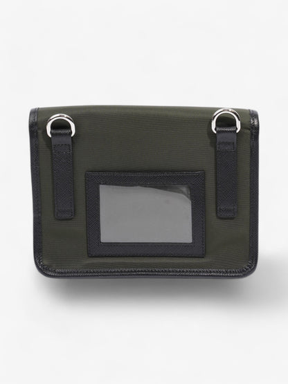 Prada Logo Plaque Smartphone Case Military Green / Black Re Nylon