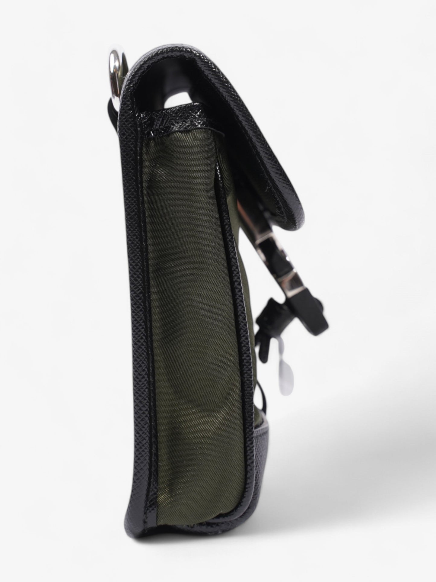 Prada Logo Plaque Smartphone Case Military Green / Black Re Nylon