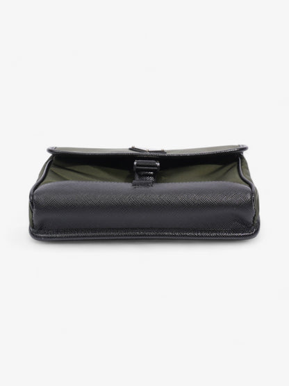 Prada Logo Plaque Smartphone Case Military Green / Black Re Nylon
