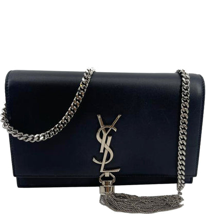 YVES SAINT LAURENT Kate Tassel Leather Crossbody Bag Black