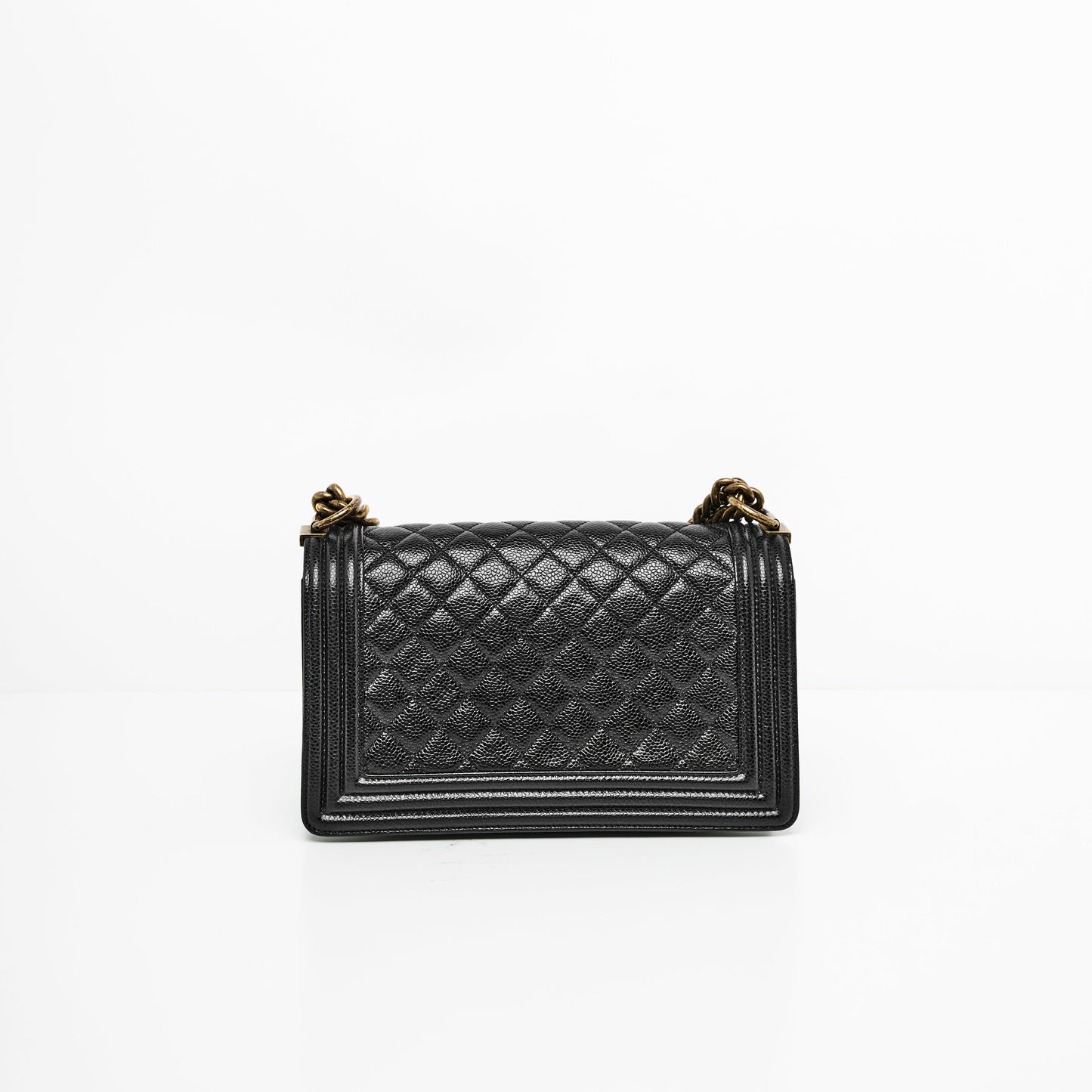 CHANEL LE BOY MEDIUM IN BLACK