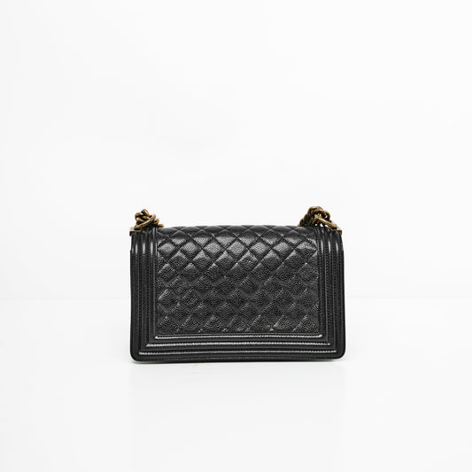 CHANEL LE BOY MEDIUM IN BLACK