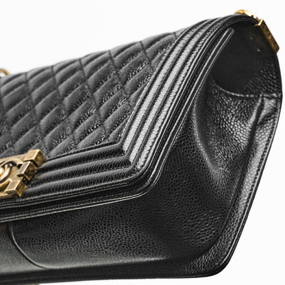 CHANEL LE BOY MEDIUM IN BLACK