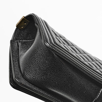 CHANEL LE BOY MEDIUM IN BLACK