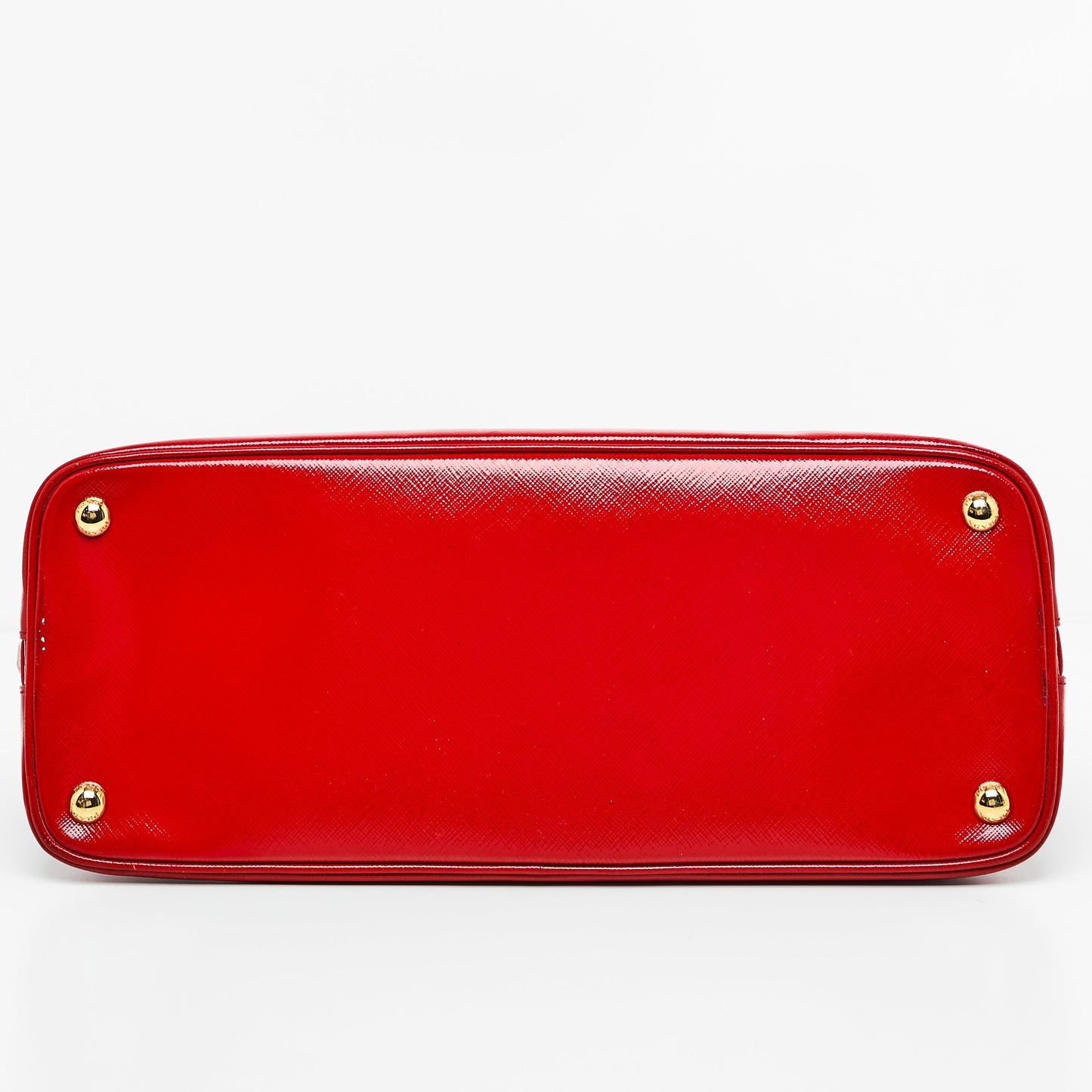 Prada Promenade Saffiano Satchel in Red