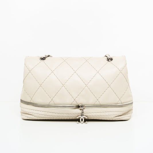 Chanel Quilted Expandable Ligne Flap Bag