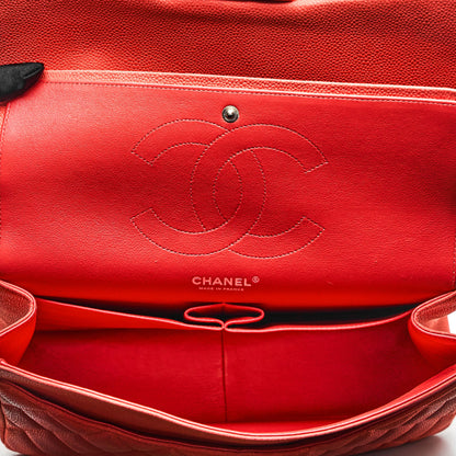 Chanel Caviar Classic Jumbo Pink