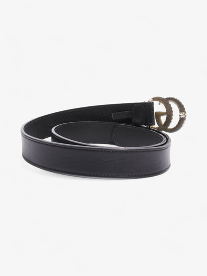Gucci GG Belt Black Leather 70cm 28"