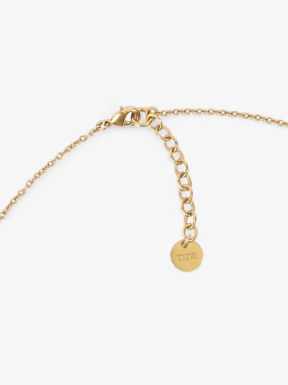 Christian Dior CD Pendant Necklace Gold Base Metal