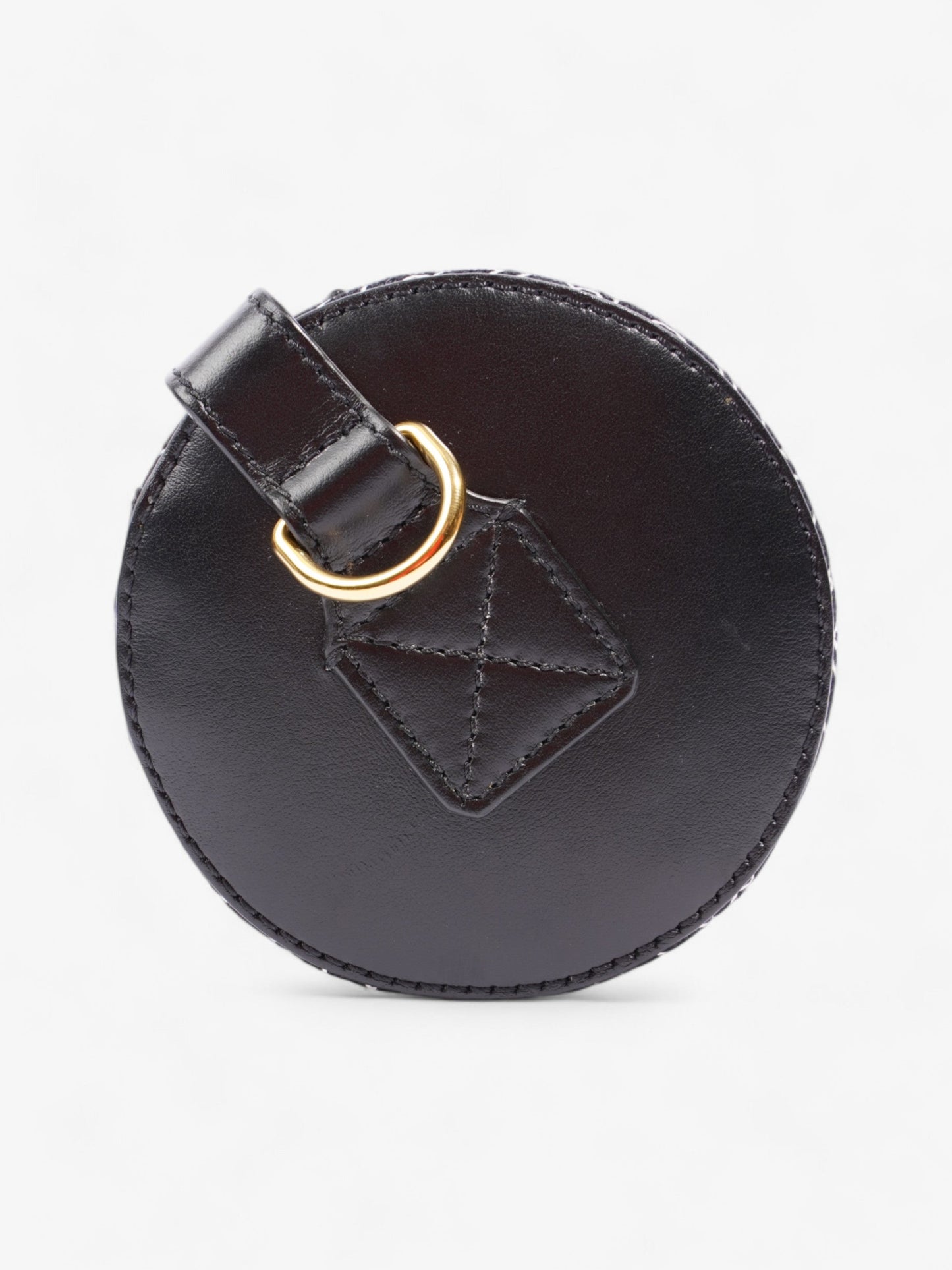 Burberry TB Barrel Bag Black / White / Red Canvas