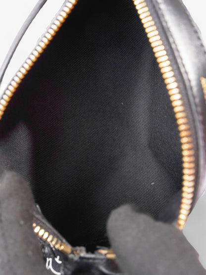 Burberry TB Barrel Bag Black / White / Red Canvas