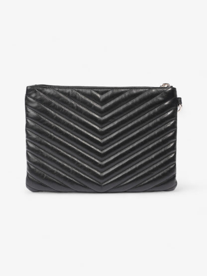 Saint Laurent Cassandre Pouch Black Matelasse Leather