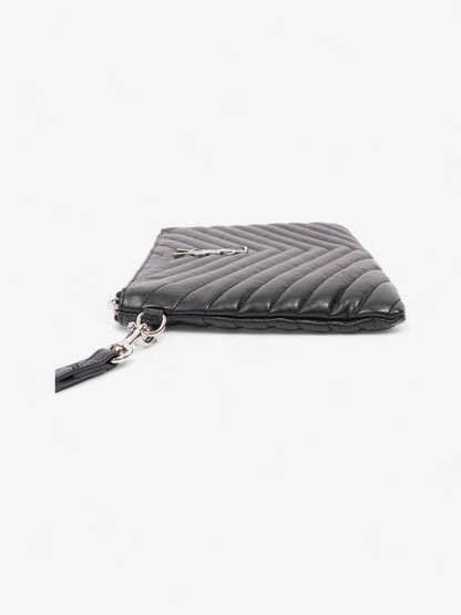 Saint Laurent Cassandre Pouch Black Matelasse Leather