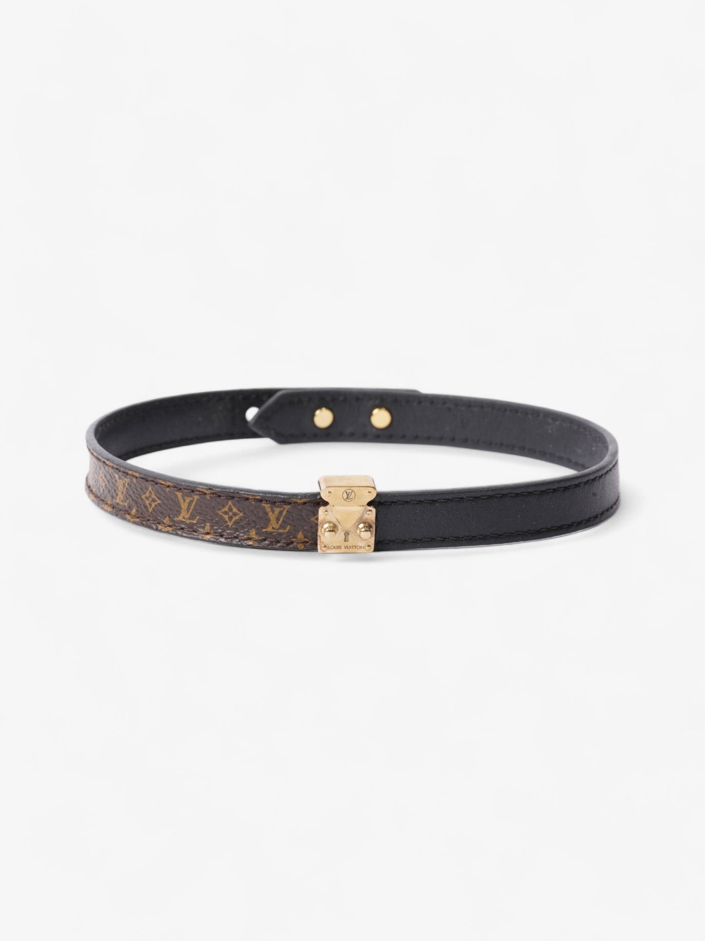 Louis Vuitton Monogram Wrap Bracelet Monogram / Gold / Black Canvas 17