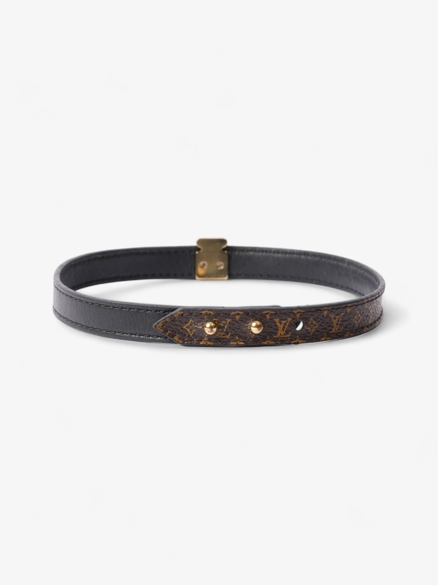 Louis Vuitton Monogram Wrap Bracelet Monogram / Gold / Black Canvas 17