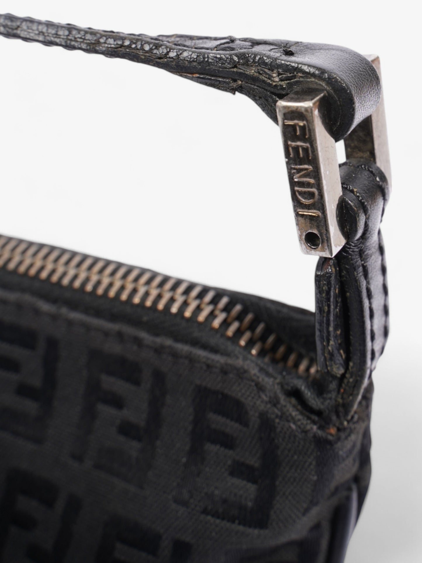 Fendi FF Zucchino Black Canvas