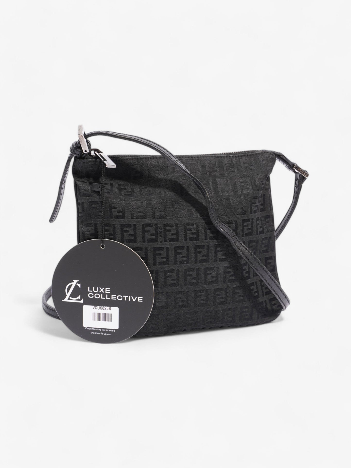Fendi FF Zucchino Black Canvas