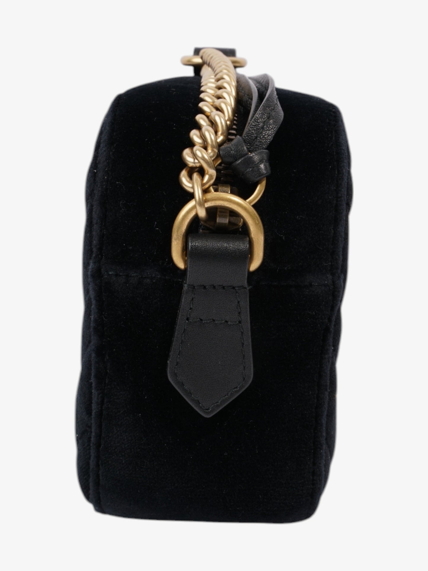 Gucci GG Marmont Crystal Black Velvet Mini