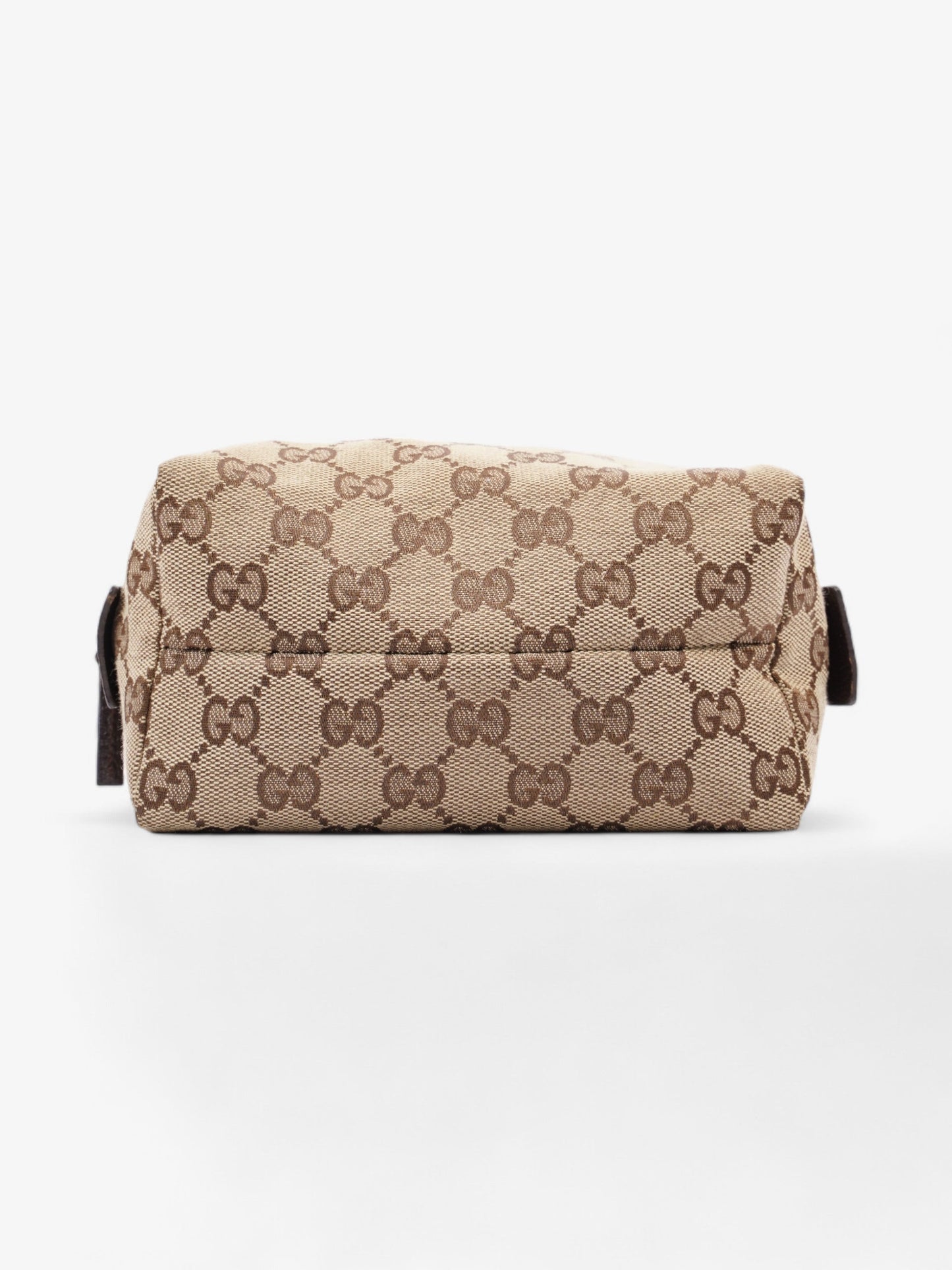 Gucci Cosmetic Pouch Beige And Ebony GG Supreme Canvas