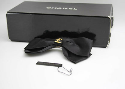 Chanel Vintage 1981-85 Silk 3D Bow Hairpin